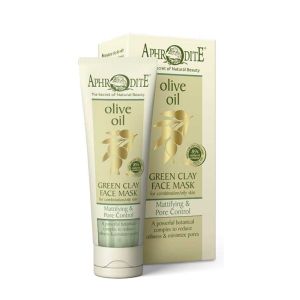 The Olive Tree Face Care Aphrodite Olive Oil Green Clay Mattifying & Pore Control Face Mask