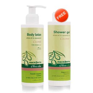 The Olive Tree Body Care Macrovita Olivelia Body Lotion Coconut & FREE Shower Gel Coconut (Full Size)