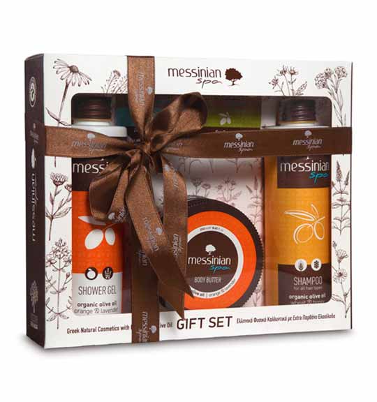 Messinian Spa Body & Hair Care Gift Set Orange & Lavender