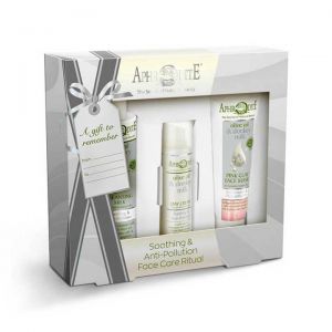 Cleansing Milk Aphrodite Donkey Milk Face Care Soothing & Antipollution Gift Set – Full Size
