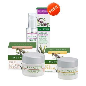 The Olive Tree Eye Care Olivaloe Face Lifting Cream & Eye Cream, FREE Face Serum