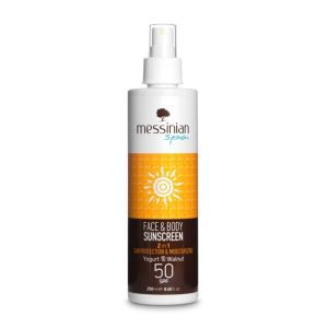 Sun Care Messinian Spa Face & Body Sunscreen Yogurt & Walnut SPF 50 – 250ml