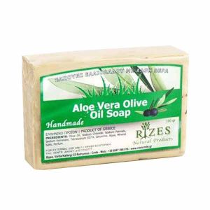 Hand Made Soap Rizes Crete Aloe Vera Olive Oil Soap